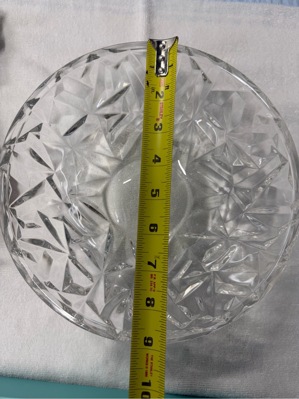 Tiffany & Co. Rock Cut Crystal Bowl Germany w/box Vintage